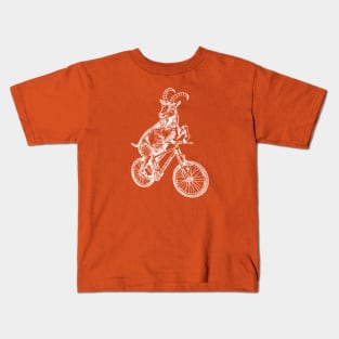 SEEMBO Goat Cycling Bicycle Bicycling Fun Biking Riding Bike Kids T-Shirt